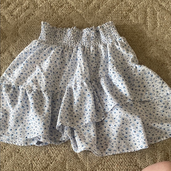 Floral Ruffle Mini Skirt - Picture 1 of 1